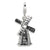 Amore La Vita Sterling Silver 3-D Moveable Windmill Charm hide-image