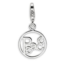 Amore La Vita Sterling Silver Polished Peace in Circle Charm hide-image