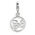 Amore La Vita Sterling Silver Polished Peace in Circle Charm hide-image