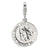 St. Christopher Medal Charm in Sterling Silver
