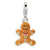 Amore La Vita Sterling Silver 3-D Enameled Gingerbread Cookie Charm hide-image