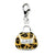 Amore La Vita Sterling Silver Click-on CZ Enamel Leopard Purse Charm hide-image