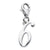 Number 6 Charm in Sterling Silver