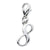 Number 8 Charm in Sterling Silver