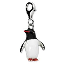 Amore La Vita Sterling Silver Enamel Penguin Charm hide-image
