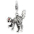 Amore La Vita Sterling Silver Antiqued 3-D Scary Cat Charm hide-image