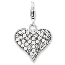 Amore La Vita Sterling Silver Enameled 3-D Heart Shape Charm hide-image
