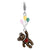 Amore La Vita Sterling Silver Enameled 3-D Bear holding Balloons Charm hide-image