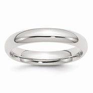 Sterling Silver 4mm Comfort Fit Wedding Band