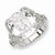 Sterling Silver CZ Square Ring