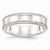 Sterling Silver 6mm Design Edge Wedding Band