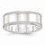 Sterling Silver 8mm Designed Edge Wedding Band