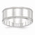 Sterling Silver 9.5mm Designed Edge Wedding Band