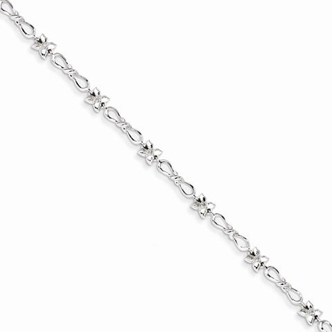 Sterling Silver Diamond Bracelet