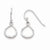 Sterling Silver with CZ Infinity Symbol Shepard Hook Earrings