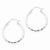 Sterling Silver Diamond-cut Satin Polished Hoop Earrings