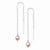 Sterling Silver Pink Freshwater Cultured Pearl Threader Earrings