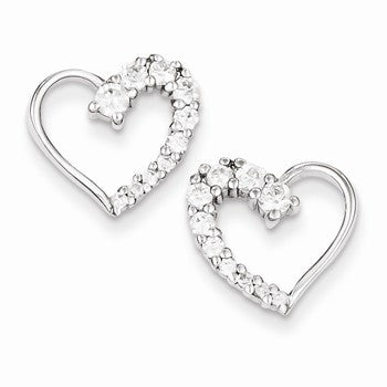 Sterling Silver CZ Journey Earrings