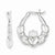 Sterling Silver Claddagh Hoop Earrings