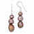 Sterling Silver Brown Freshwater Cultured Pearl Earrings