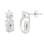 Sterling Silver Clear CZ Post Earrings