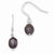 Sterling Silver Black Freshwater Cultured Pearl Dangle Earrings