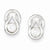 Sterling Silver CZ Post Earrings
