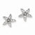Sterling Silver CZ Starfish Post Earrings