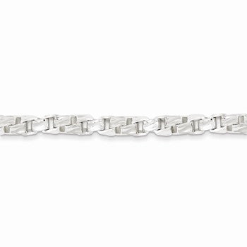 Sterling Silver Twisted Box Link Chain