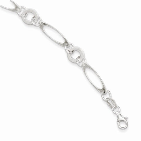 Sterling Silver Fancy Link Bracelet