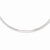 Sterling Silver Polished Neck Collar Necklace