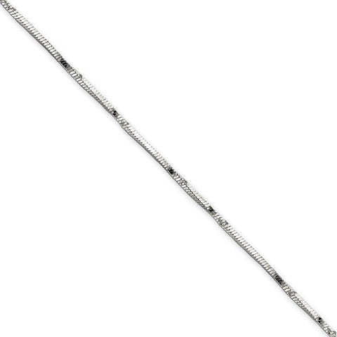 Sterling Silver Twisted Square Snake Bracelet