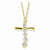 Sterling Silver Vermeil Cross Journey Necklace