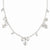 Sterling Silver Polished & Textured Beaded Heart Necklace