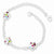 Sterling Silver Stellux Multi Color Crystal Flower Bracelet