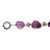 Sterling Silver Marcasite Amethyst Antiqued Bracelet
