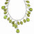 Sterling Silver Green Crystal & Peridot Drop Necklace