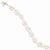 Sterling Silver White Freshwater Cultured Pearl Bracelet