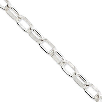 Sterling Silver Solid Polished Fancy Link Necklace