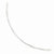 Sterling Silver Solid Polished Neck Wire Necklace
