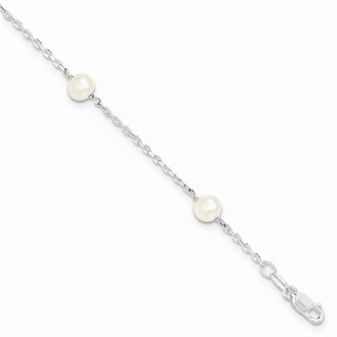 Sterling Silver and Freshwater Cultured Pearl Bracelet