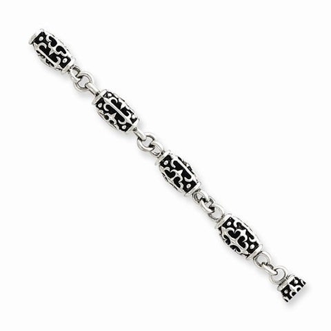 Sterling Silver Fancy Gothic Bracelet