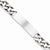 Sterling Silver Engraveable Antiqued Figaro Link Id Bracelet