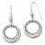 Sterling Silver Diamond-cut Laser Etched Shepard Hook Earrings