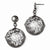 Sterling Silver & Ruthenium-plated Diamond-cut Post Dangle Earrings
