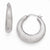 Sterling Silver Brushed Hinged Hoop Earrings