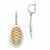 Sterling Silver Gold-tone Flash 24k Plated Earrings