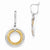 Sterling Silver Gold-tone Flash 24k Plated Earrings