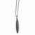 Sterling Silver and Ruthenium Plated Textured Necklace