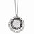 Sterling Silver Ruthenium-Plated Polished & Textured Necklace
